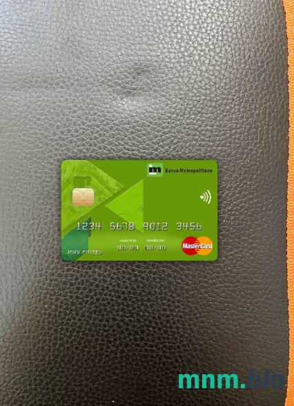Cuba Metropolitano bank wygląd zdjęcia mastercard skan PSD + zdjęcie